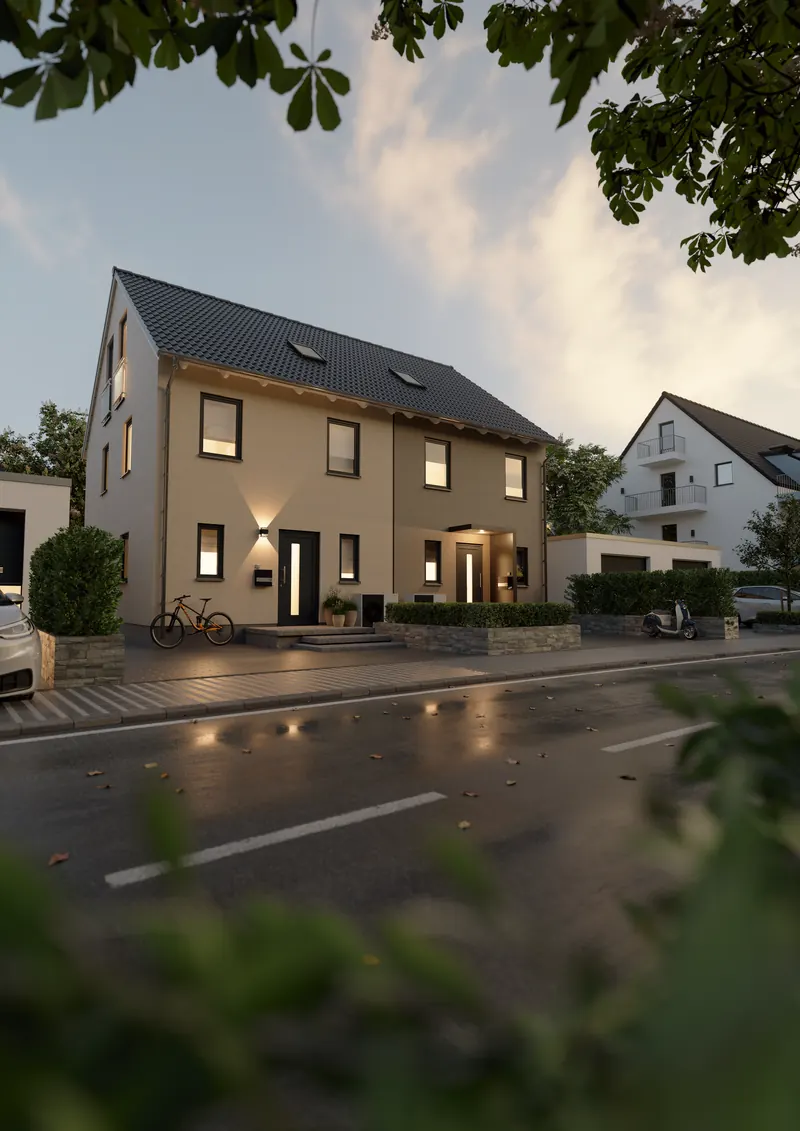 Doppelhaus Mainz 128 (Visualisierung)