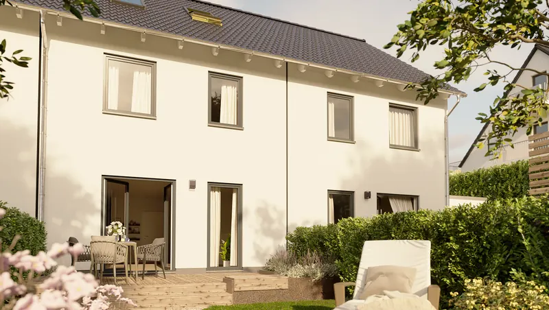 Mittelhaus, Gartenseite